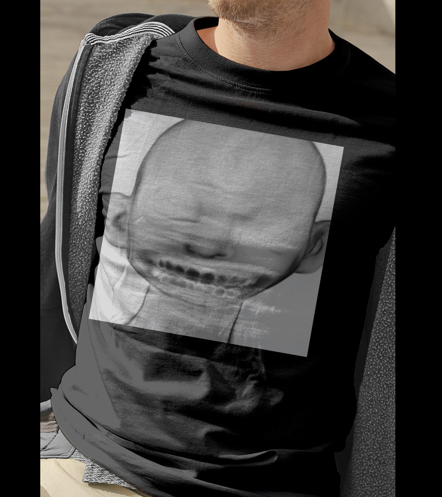 Horizonsupply Heart Stops Beating Eerie Skull Face T-Shirt