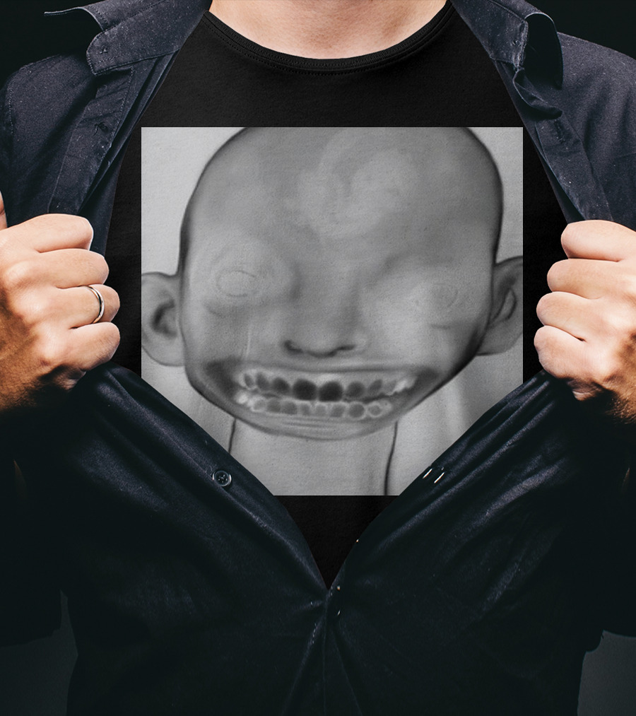 Horizonsupply Heart Stops Beating Eerie Skull Face T-Shirt