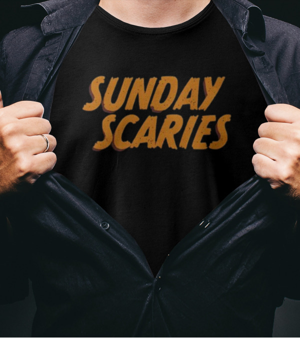 Middleclassfancy Vintage Style Sunday Scaries T-Shirt