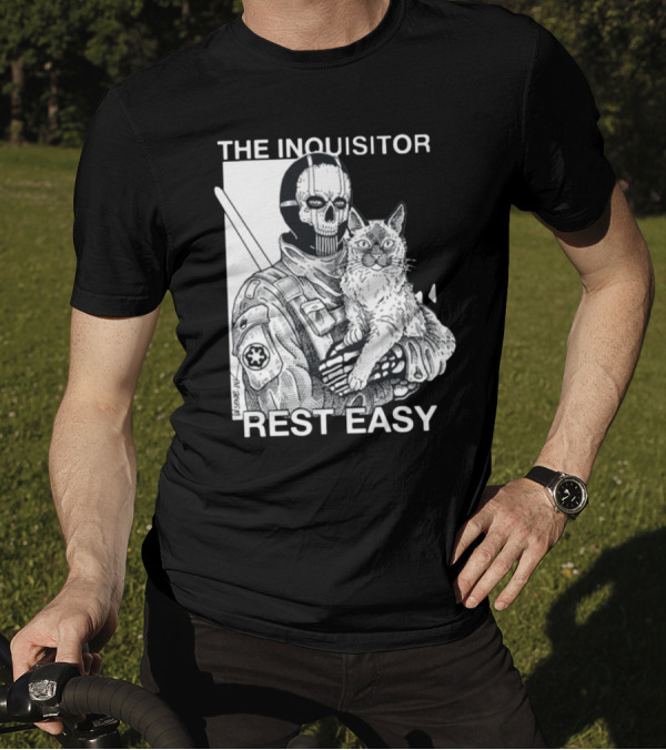 The Inquisitor Rest Easy Star Wars Inspired Artwork With Cat T-Shirt