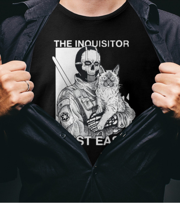 The Inquisitor Rest Easy Star Wars Inspired Artwork With Cat T-Shirt