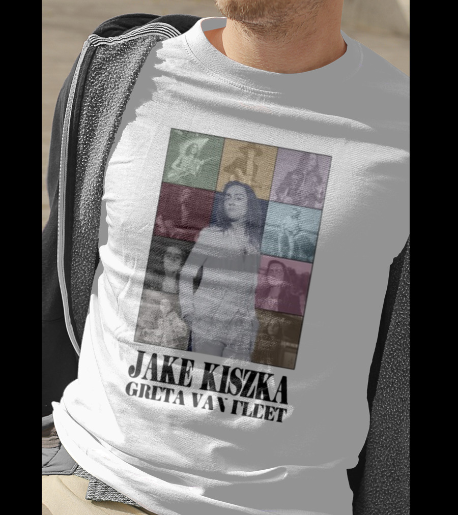 Jake Kiszka Greta Van Fleet The Eras Iconic Montage Styles And Poses T-Shirt