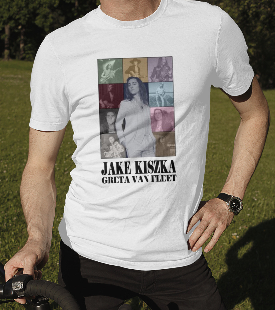 Jake Kiszka Greta Van Fleet The Eras Iconic Montage Styles And Poses T-Shirt