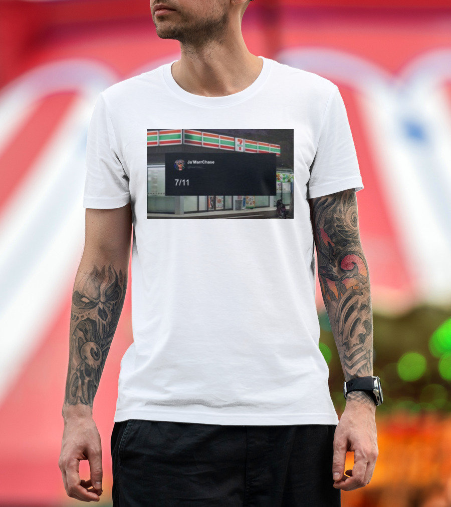 Ja'Marr Chase 7/11 Partnership Announcement T-Shirt