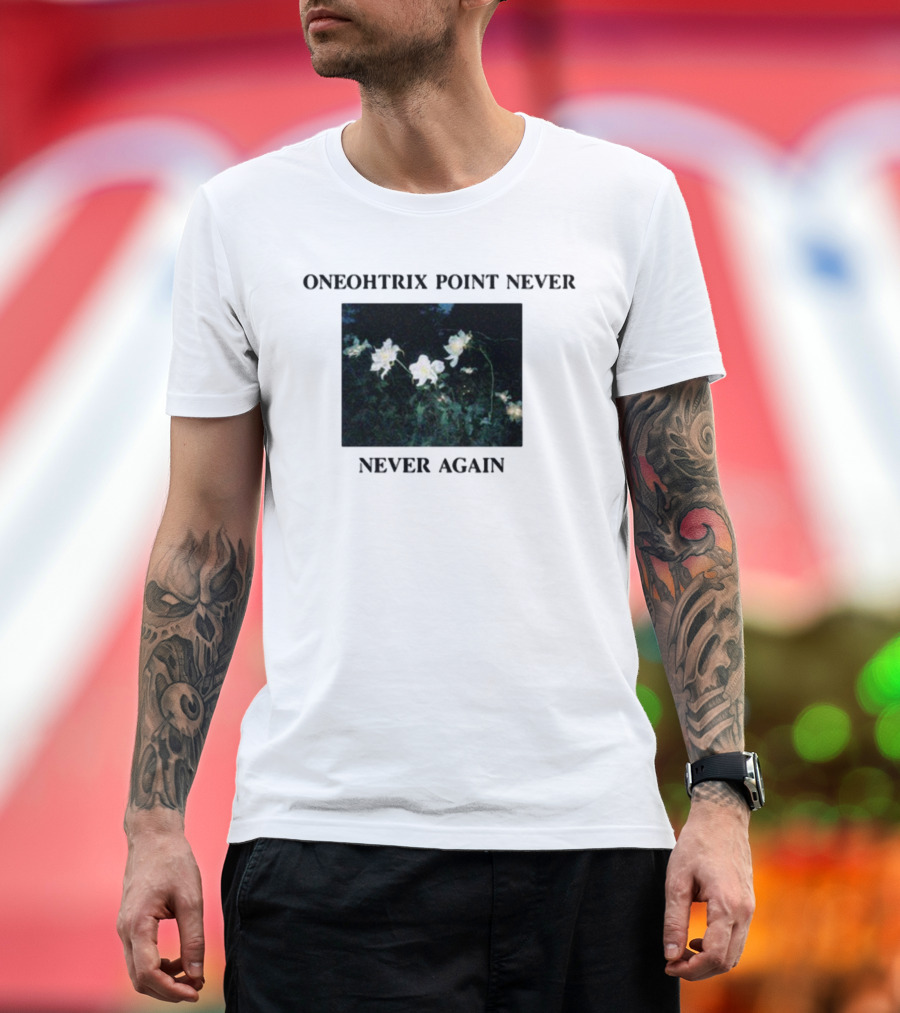 Oneohtrix Point Never Never Again White Flowers T-Shirt