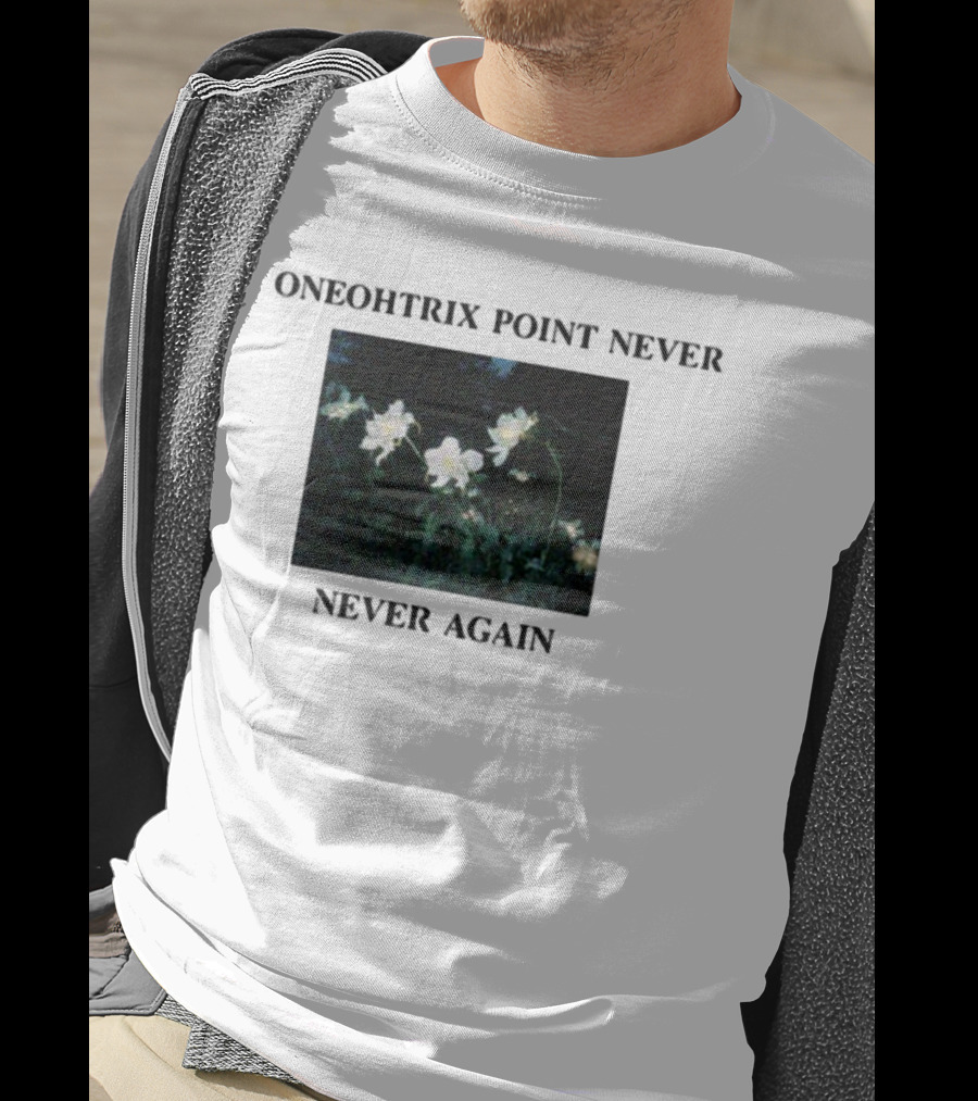 Oneohtrix Point Never Never Again White Flowers T-Shirt