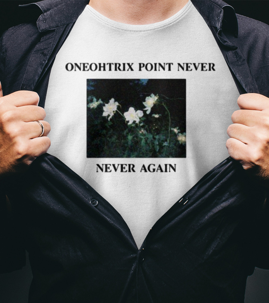 Oneohtrix Point Never Never Again White Flowers T-Shirt