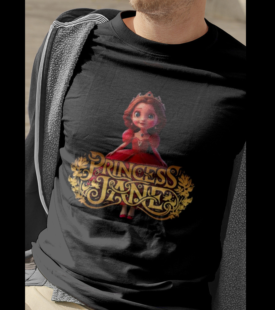 Princess Jane Regal Red Dress Charming Character T-Shirt