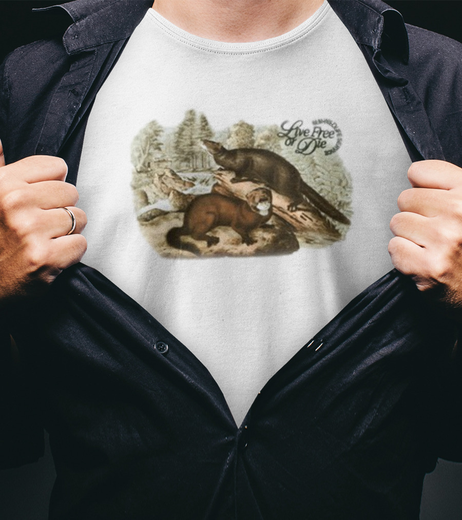 Ludwig Mogul Moves Nature Reserve Live Free Or Die Wildlife Scene T-Shirt