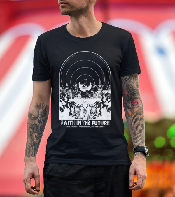 Premium T-Shirt: Faith in the Future Ziggo Dome Amsterdam Netherlands World Tour Orange New T-Shirt Faith in the Future Ziggo Dome Amsterdam Netherlands World Tour Orange New T-Shirt