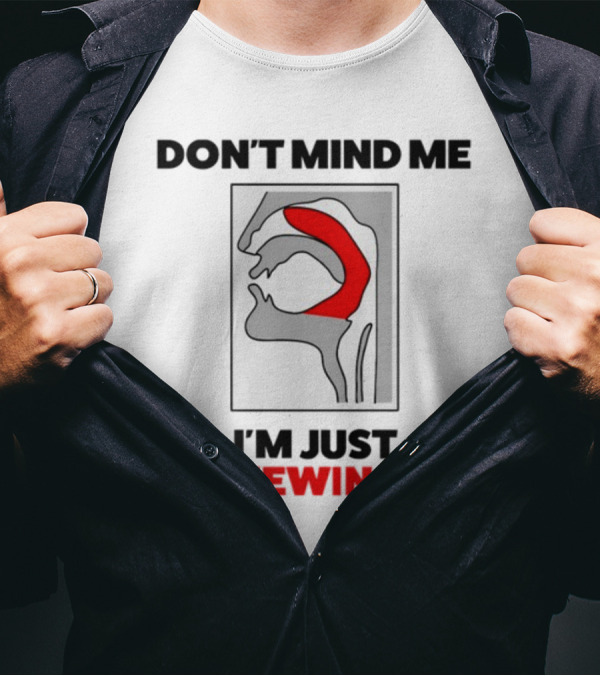 Dippytees Don't Mind Me I'm Just Mewing Diagram T-Shirt