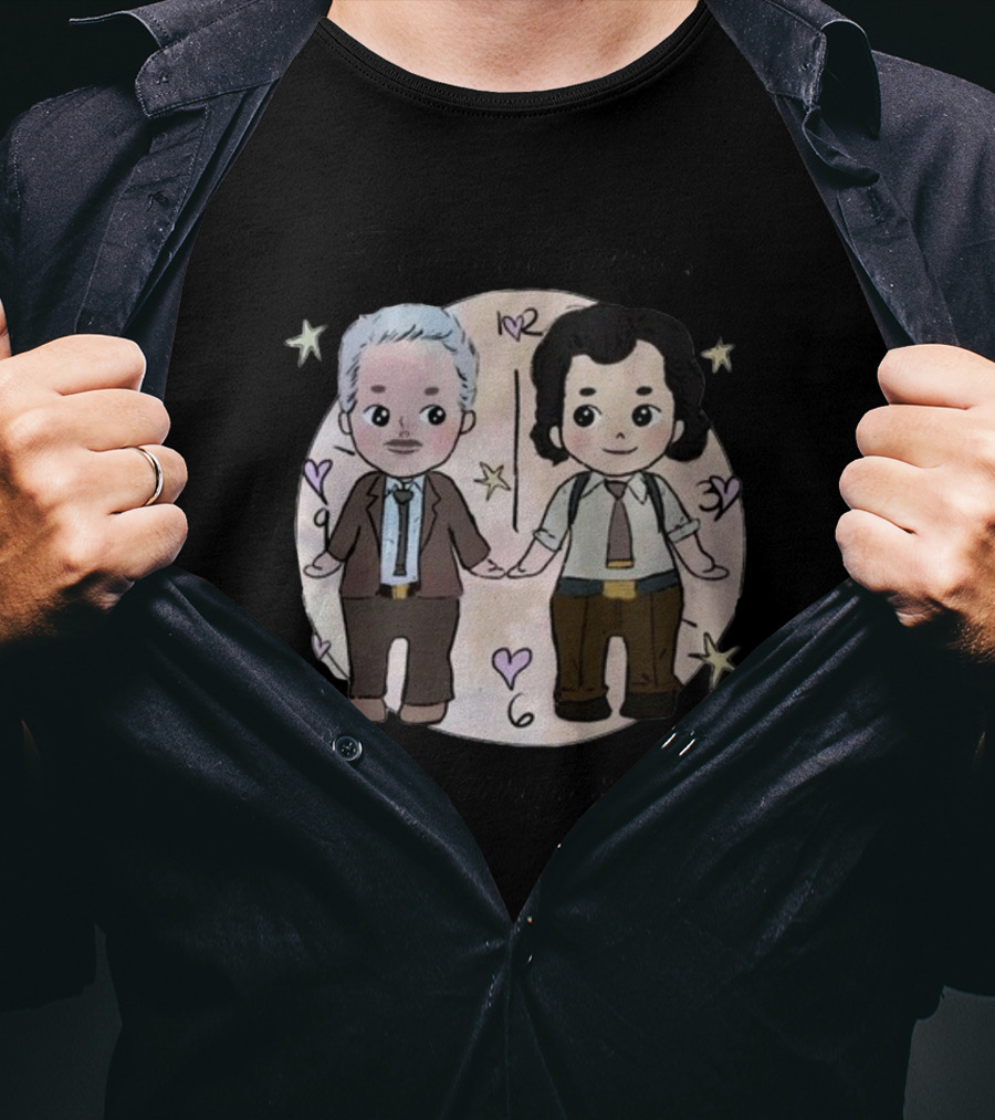 For All Time Always Loki TVA Cartoon Characters Holding Hands T-Shirt