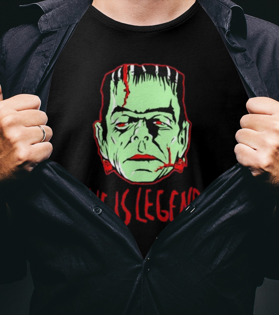 He Is Legend Frankenstein's Monster Face T-Shirt