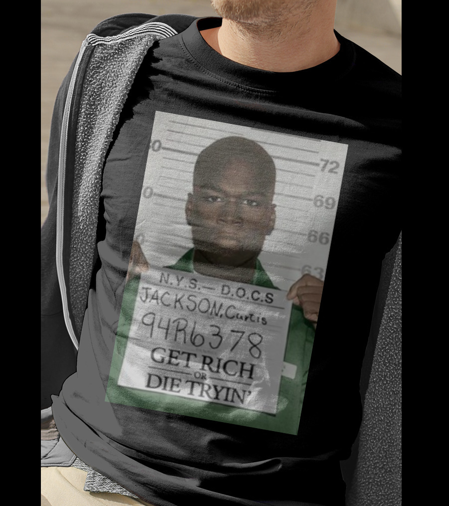 Curtis Jackson Get Rich Or Die Tryin' Mugshot 94R6378 T-Shirt