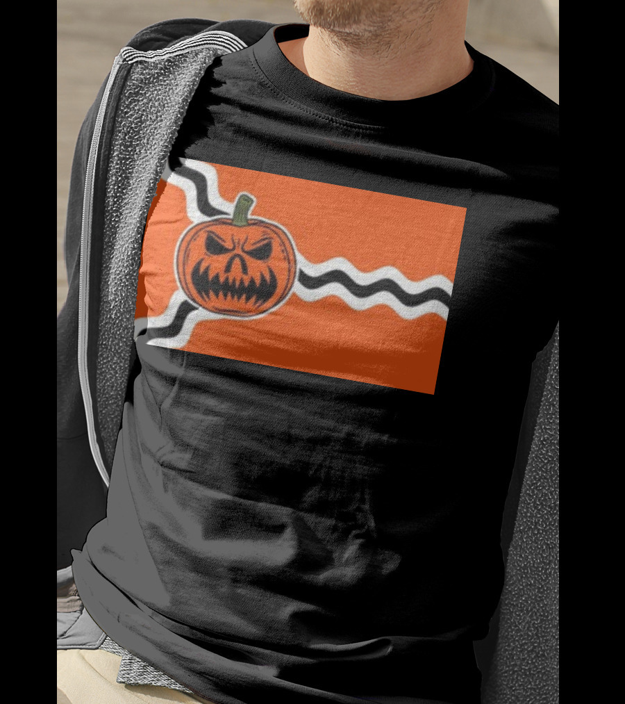 St. Louis Flag Inspired Pumpkin Halloween T-Shirt