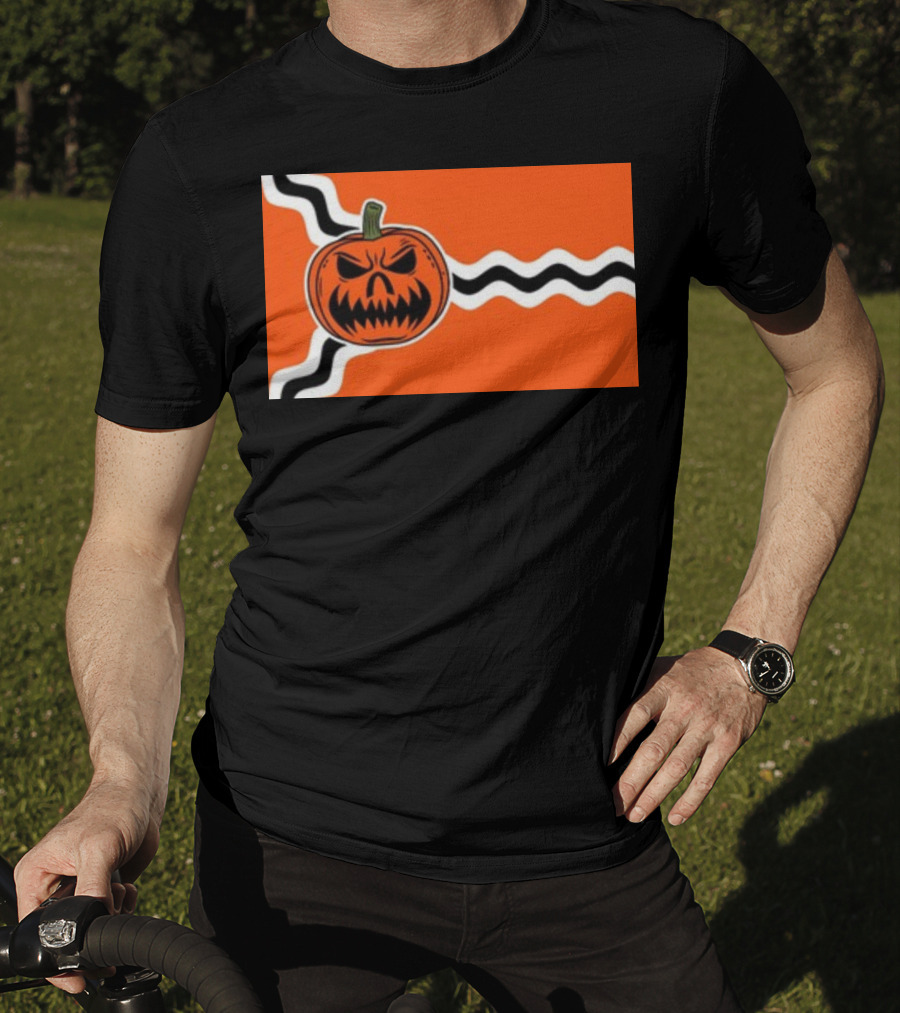 St. Louis Flag Inspired Pumpkin Halloween T-Shirt
