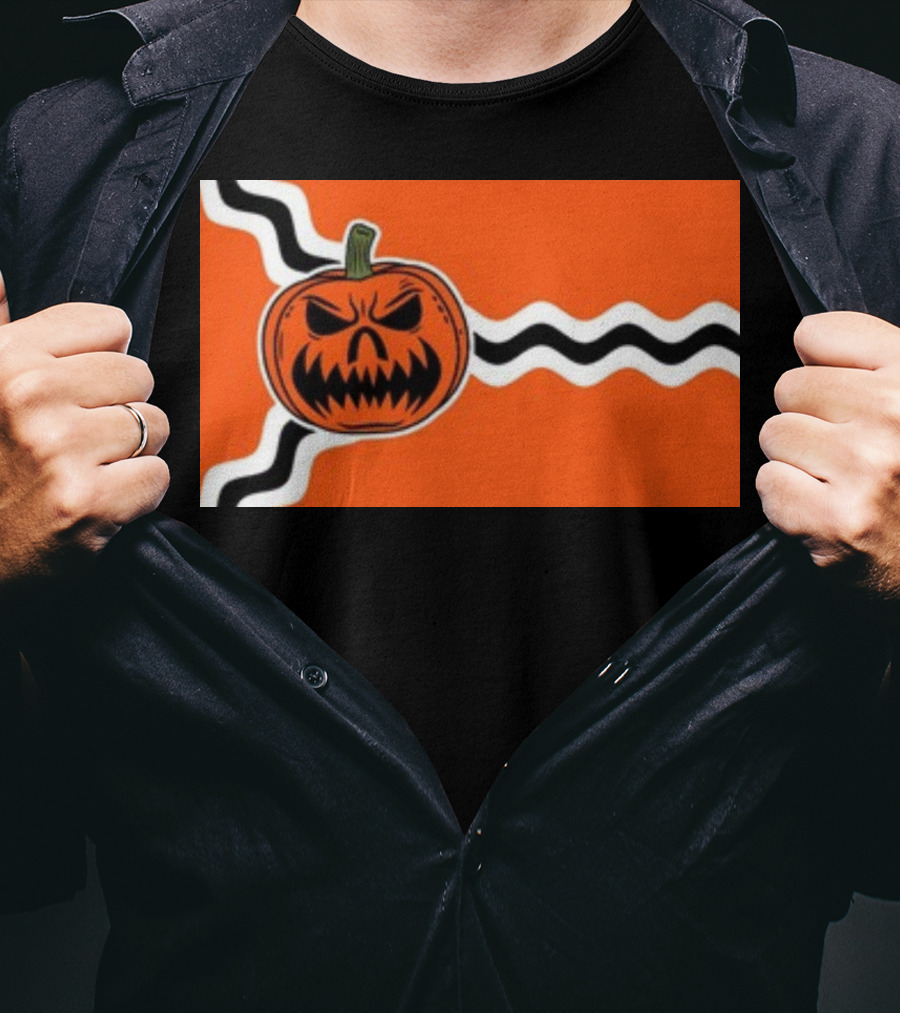 St. Louis Flag Inspired Pumpkin Halloween T-Shirt