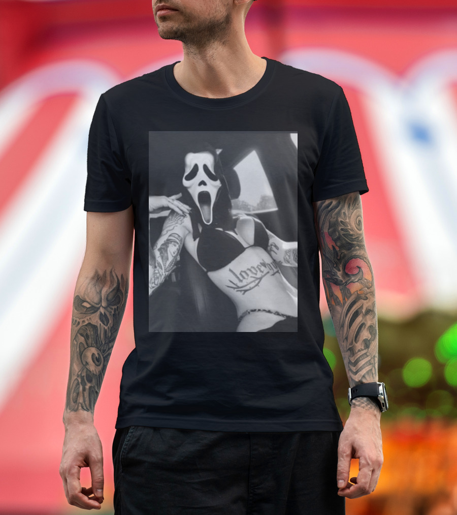 Paigeamaze Scream If U Need Me Lover Girl Mask Tattoo Body T-Shirt