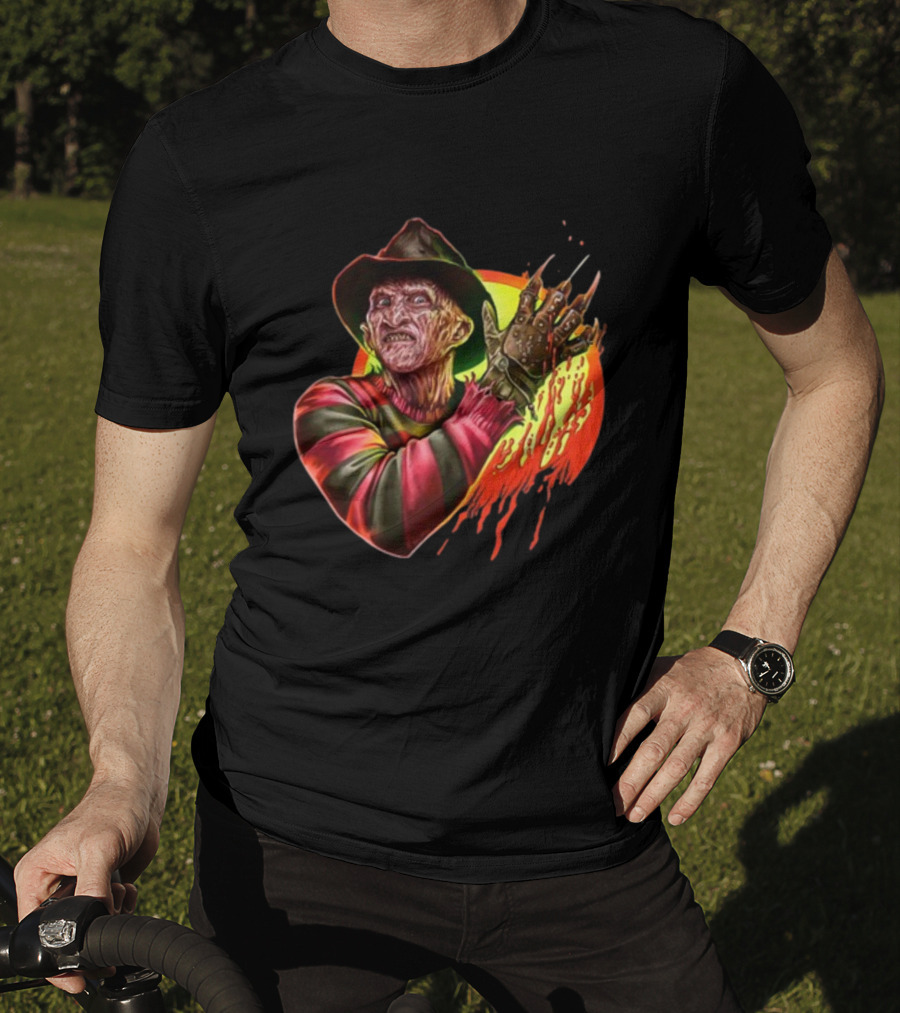 Frightrags Freddy Krueger Claws Rainbow Slashed T-Shirt