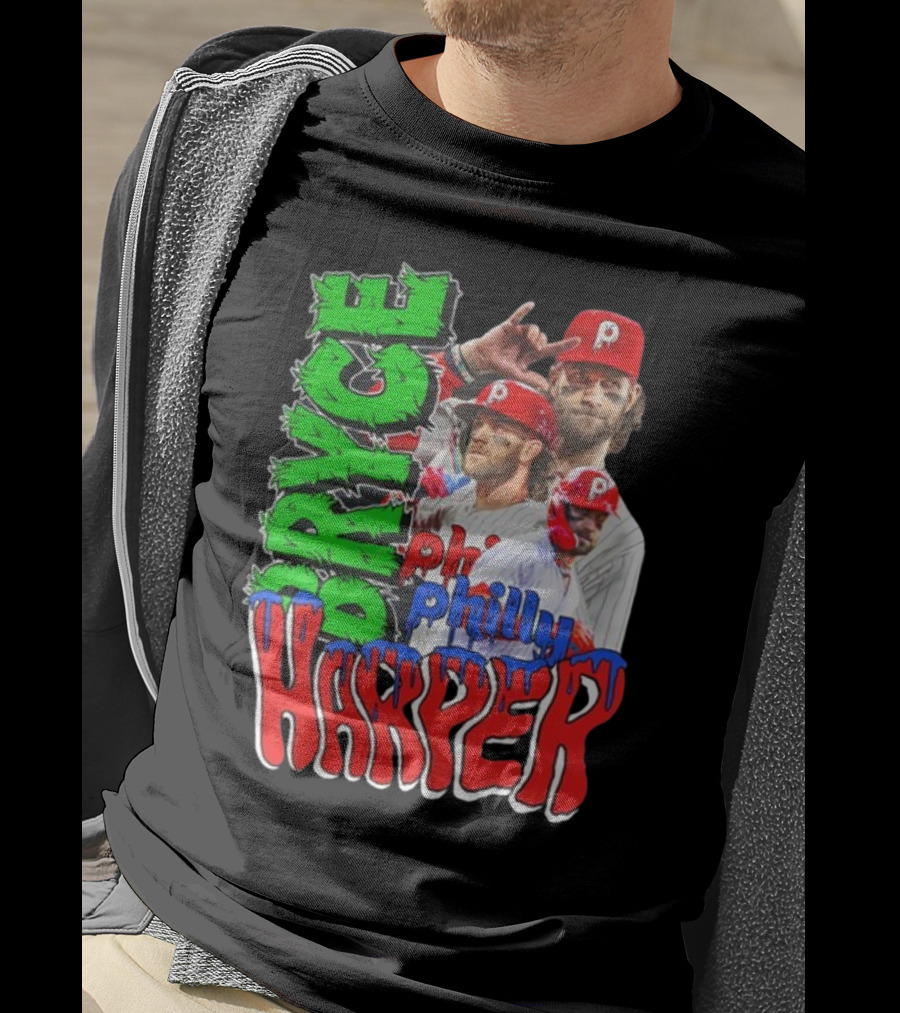 Bryce Harper Philly's Chosen One Phillies Player Red Cap T-Shirt