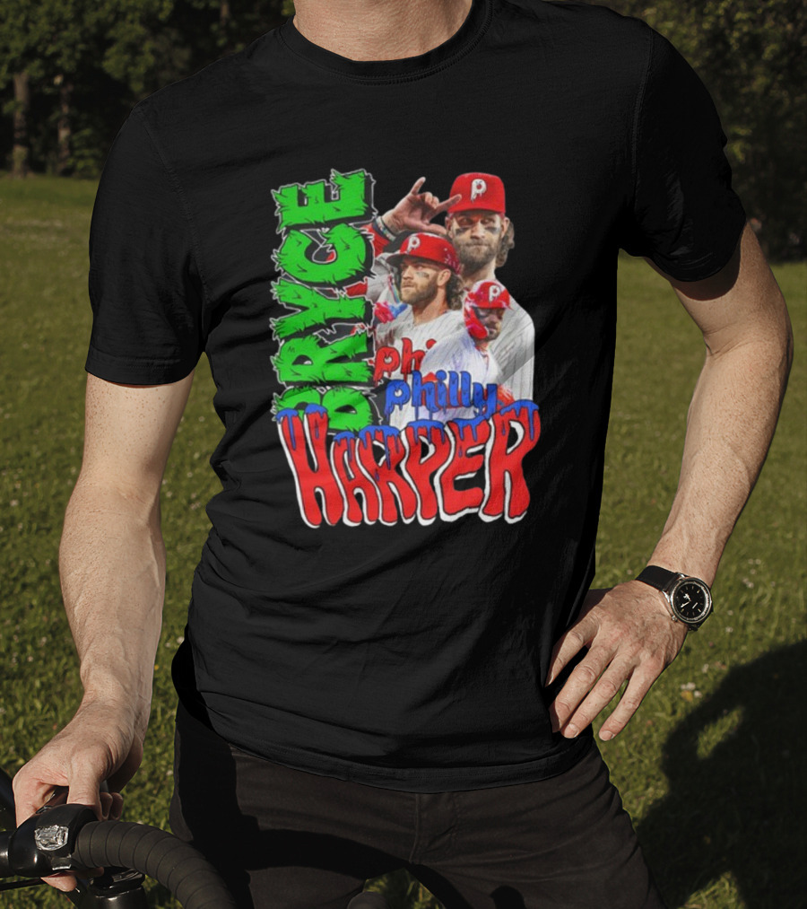 Bryce Harper Philly's Chosen One Phillies Player Red Cap T-Shirt