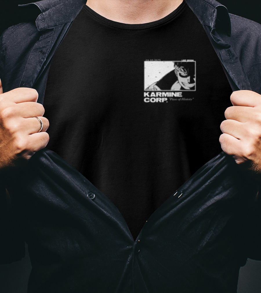 Karmine Corp Piece Of History Manga Style Character Sketch T-Shirt