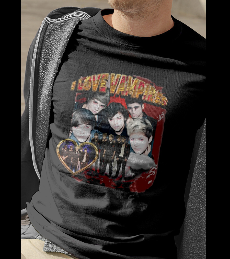 I Love Vampires Sadstreet Band Themed Collection T-Shirt