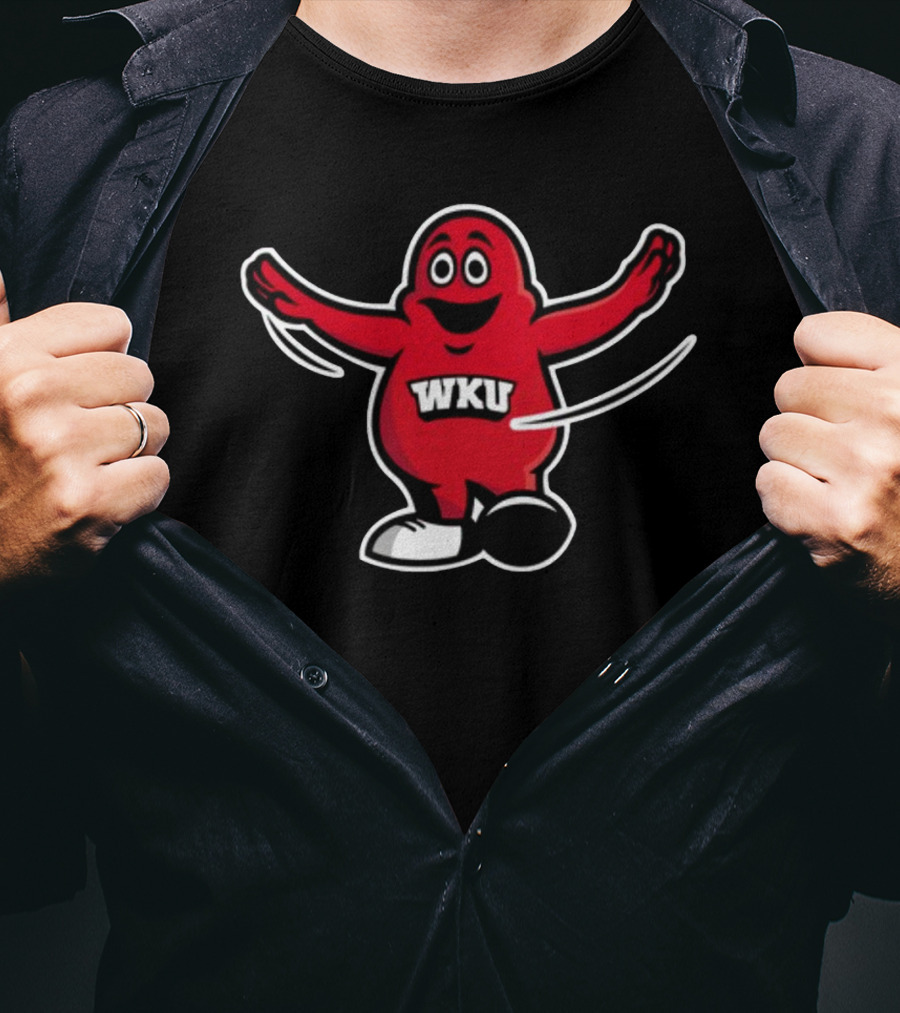 WKU Big Red Defensive Back Mascot New T-Shirt