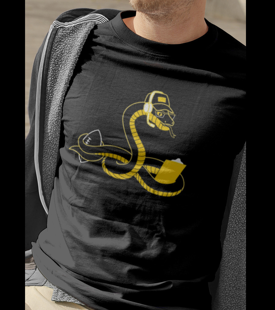 Boagh Constrictor Football Coach Snake With Helmet And Playbook T-Shirt
