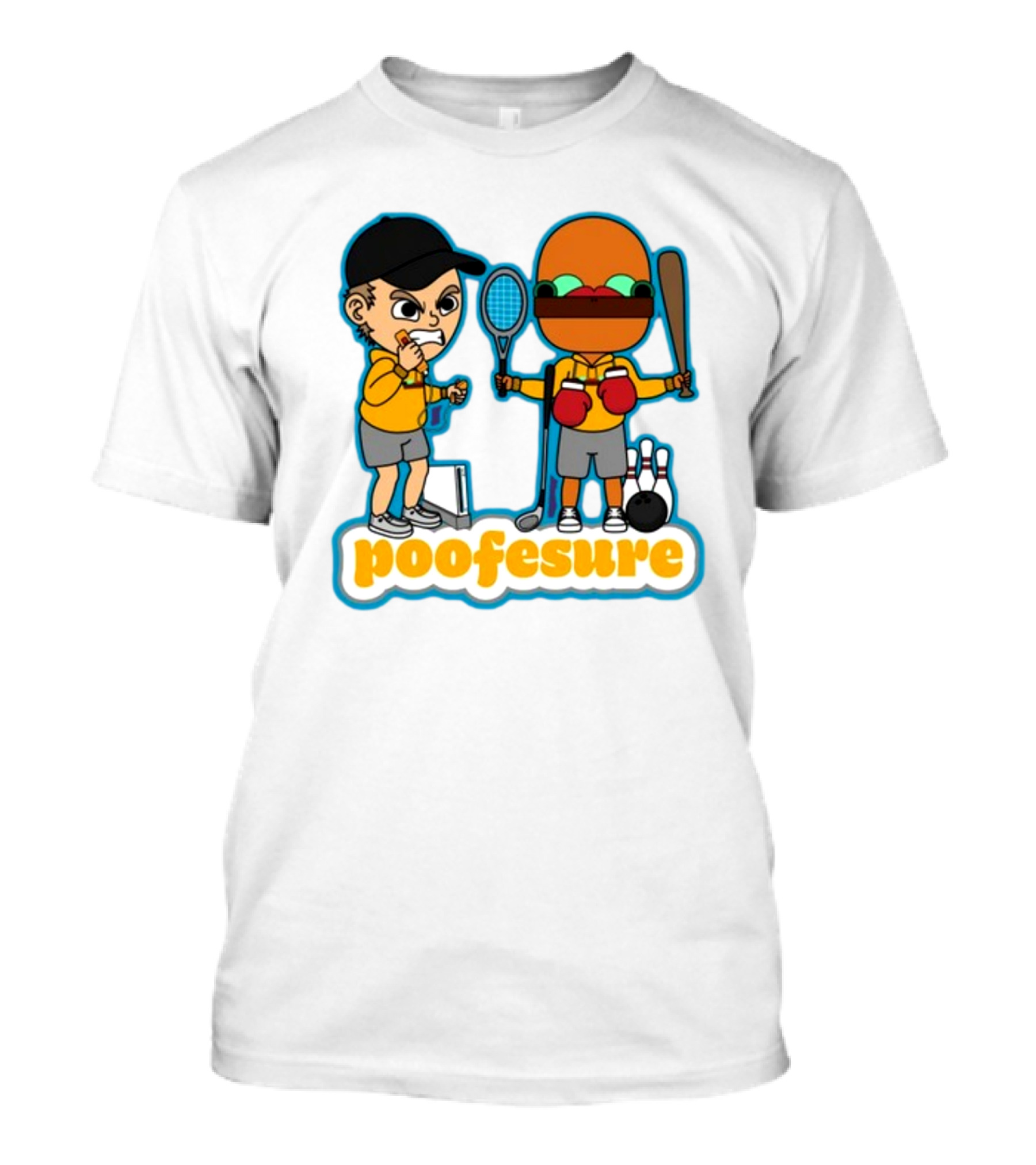 Poofesure Wii Sports Parody With Gaming And Boxing Elements T-Shirt