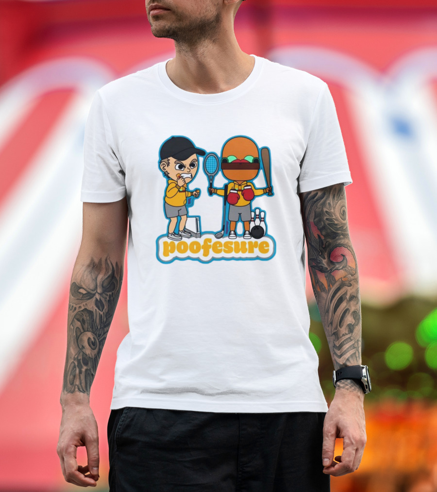 Poofesure Wii Sports Parody with Gaming and Boxing Elements T-Shirt