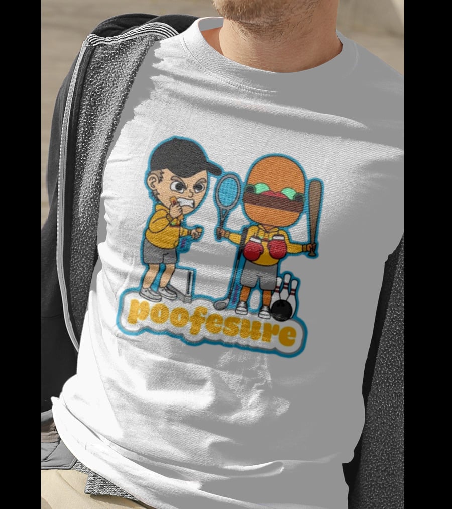 Poofesure Wii Sports Parody With Gaming And Boxing Elements T-Shirt