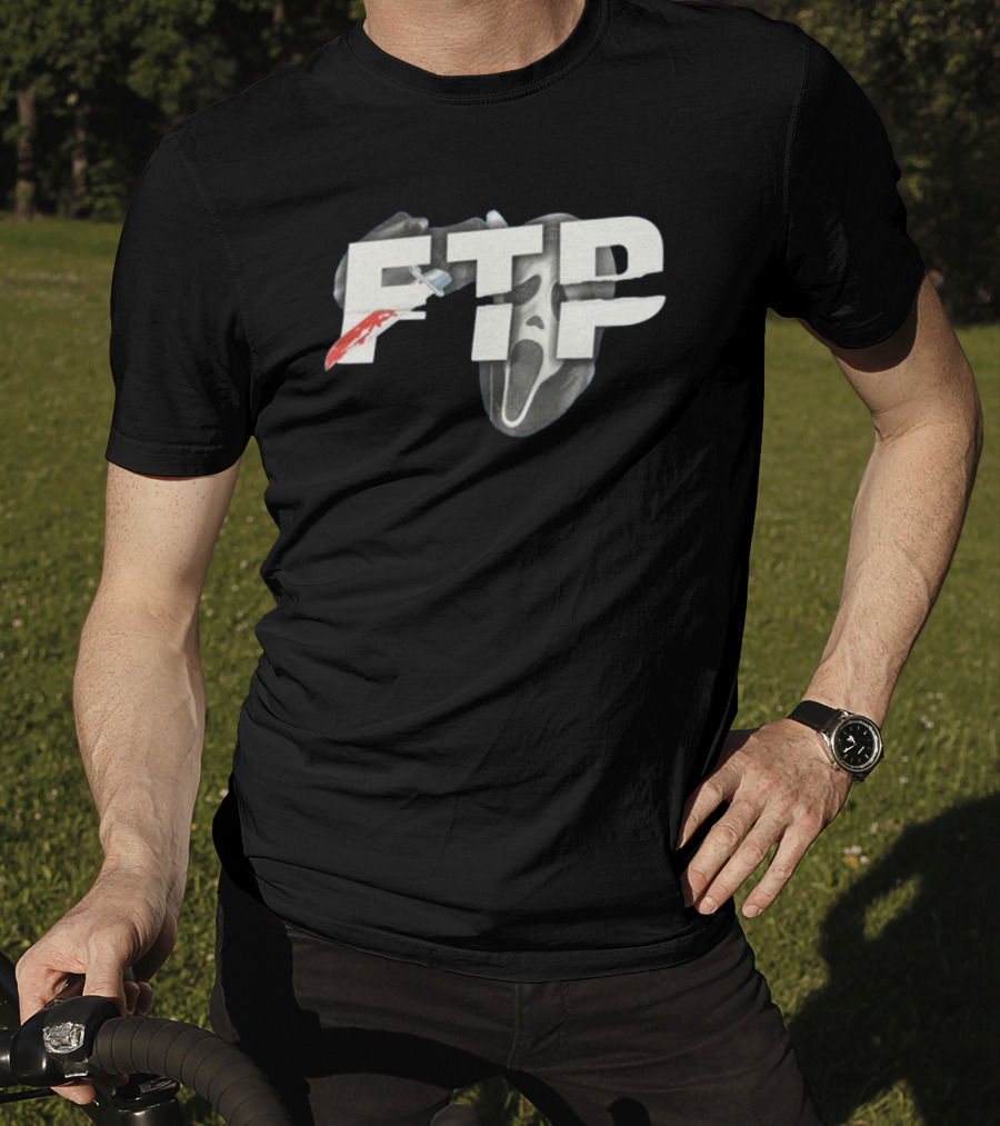 FTP Knife Ghost Mask Halloween T-Shirt