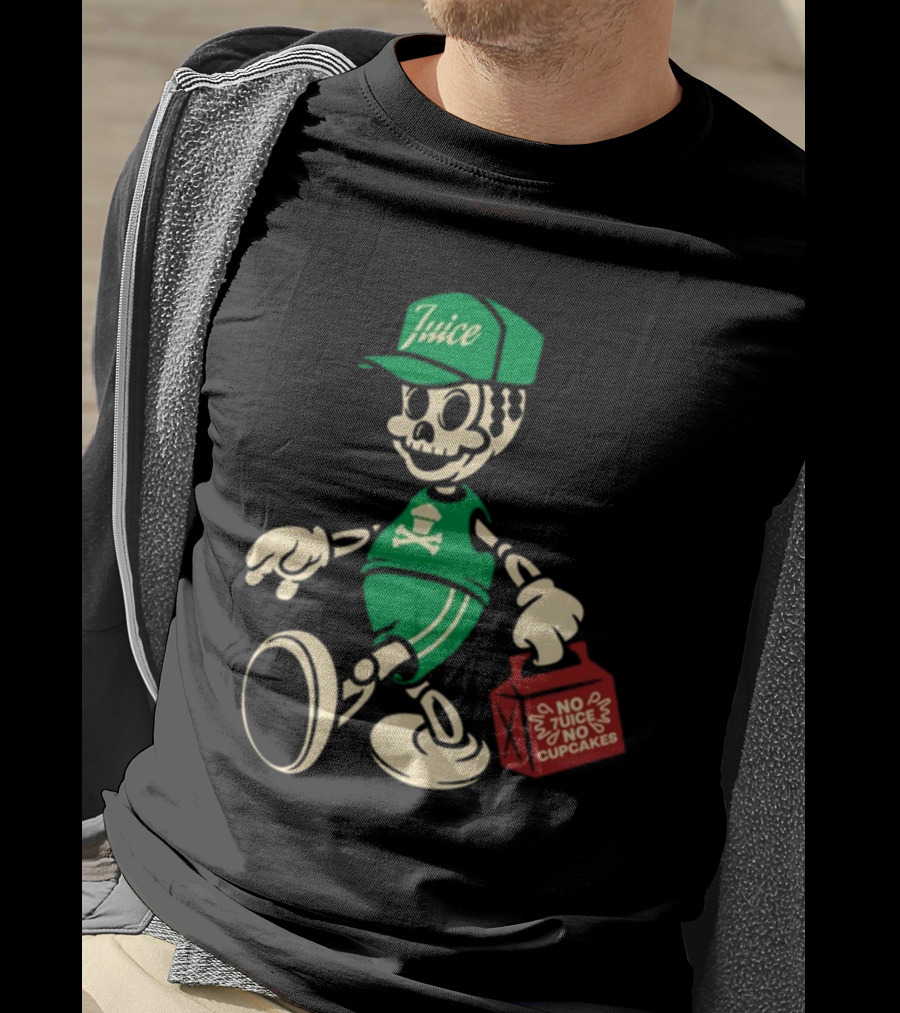 Johnny Cupcakes X 7Uice Skeleton Carrying Bag No 7Uice No Cupcakes T-Shirt