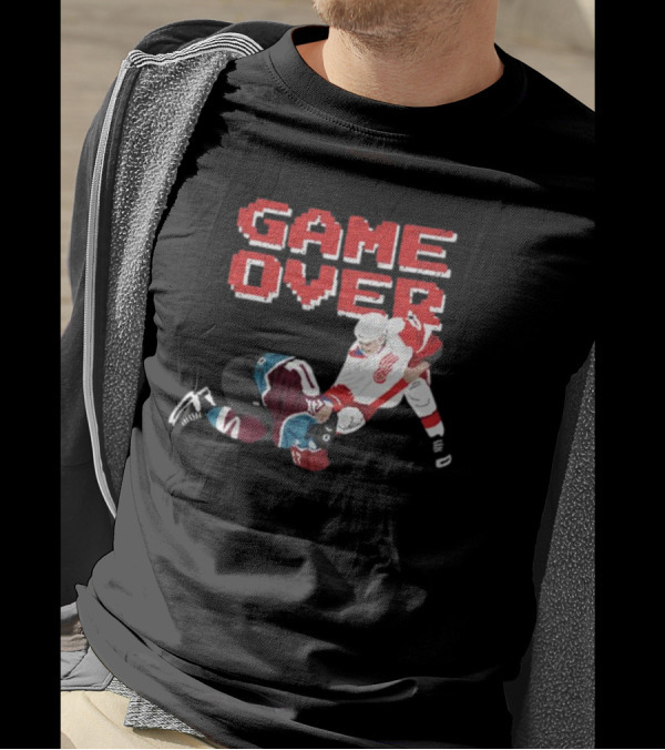 Questionableteez Fight Night Game Over Ice Hockey Showdown T-Shirt