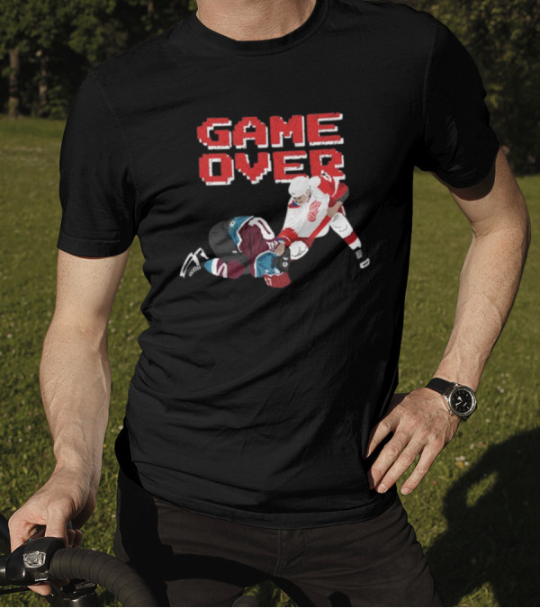 Questionableteez Fight Night Game Over Ice Hockey Showdown T-Shirt