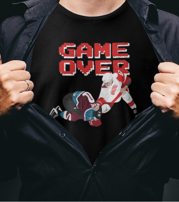 Questionableteez Fight Night Game Over Ice Hockey Showdown T-Shirt