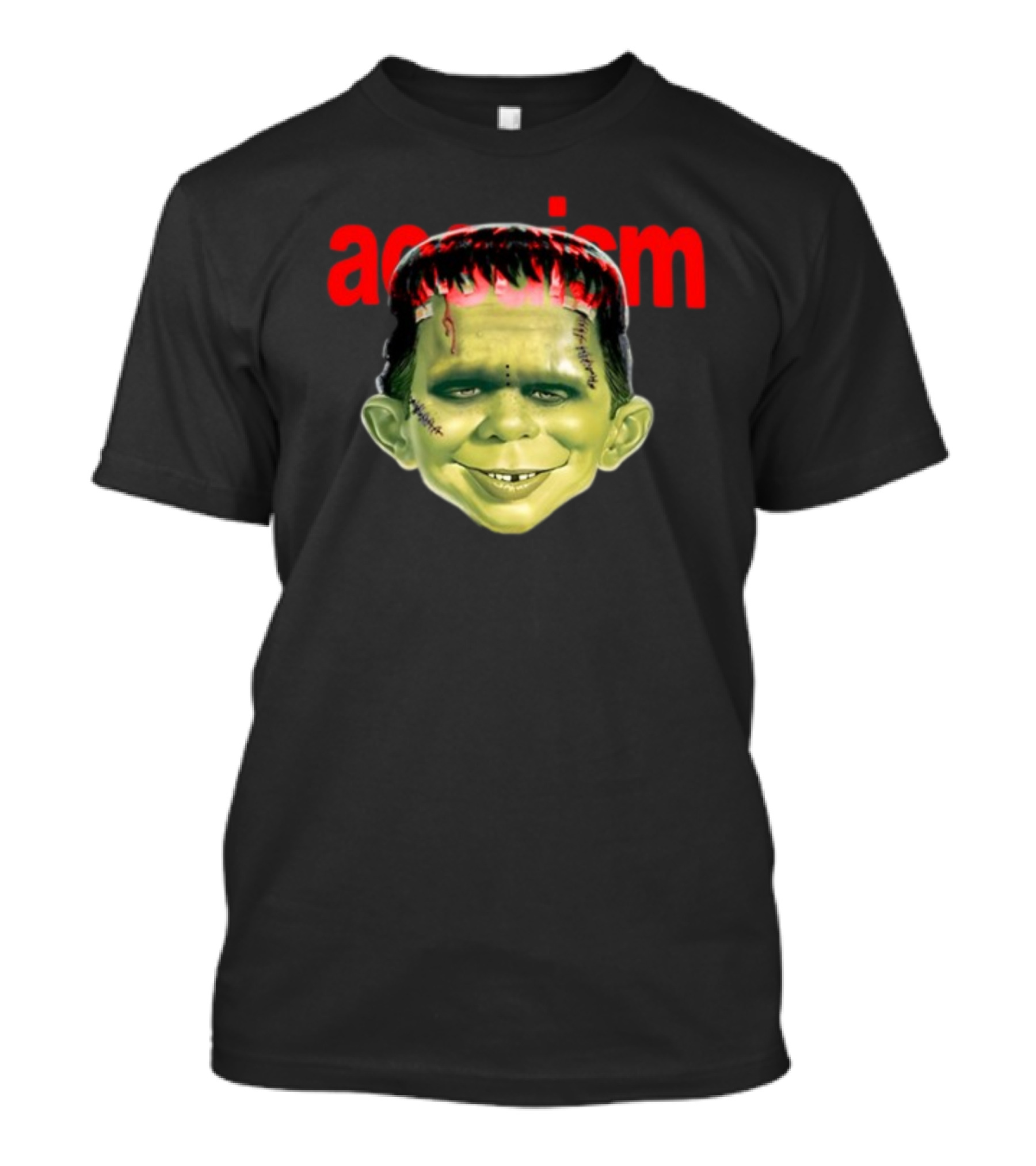 Aosuism Madd Halloween Frankenstein Monster Face T-Shirt