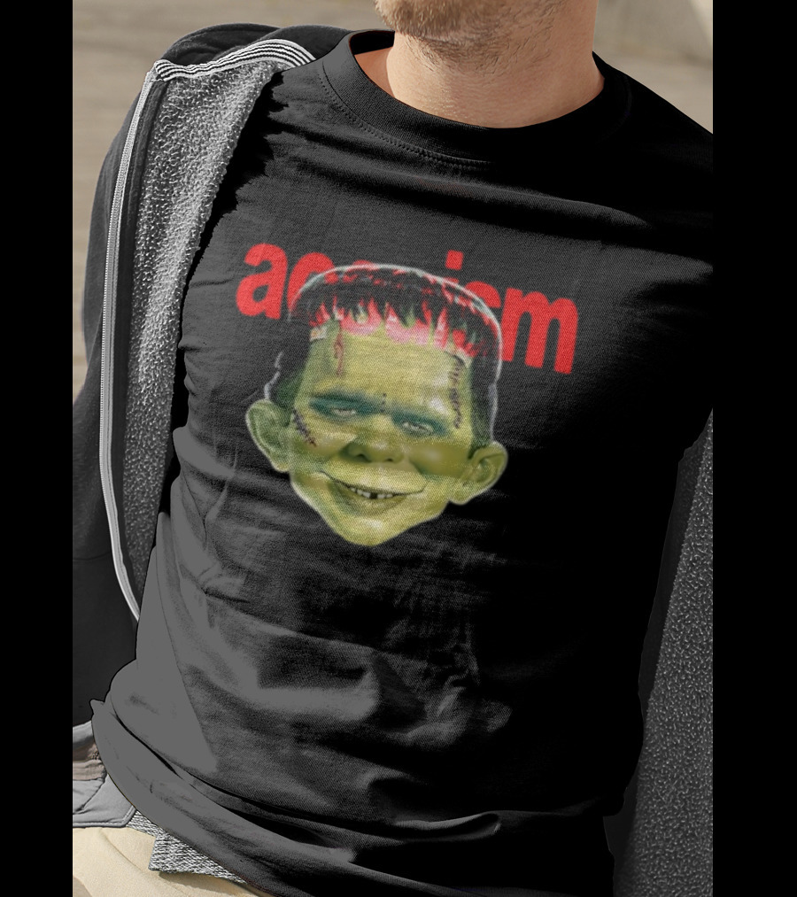 Aosuism Madd Halloween Frankenstein Monster Face T-Shirt