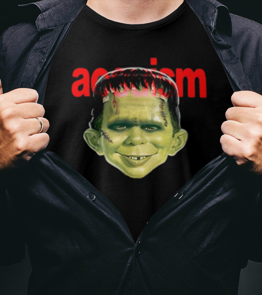 Aosuism Madd Halloween Frankenstein Monster Face T-Shirt