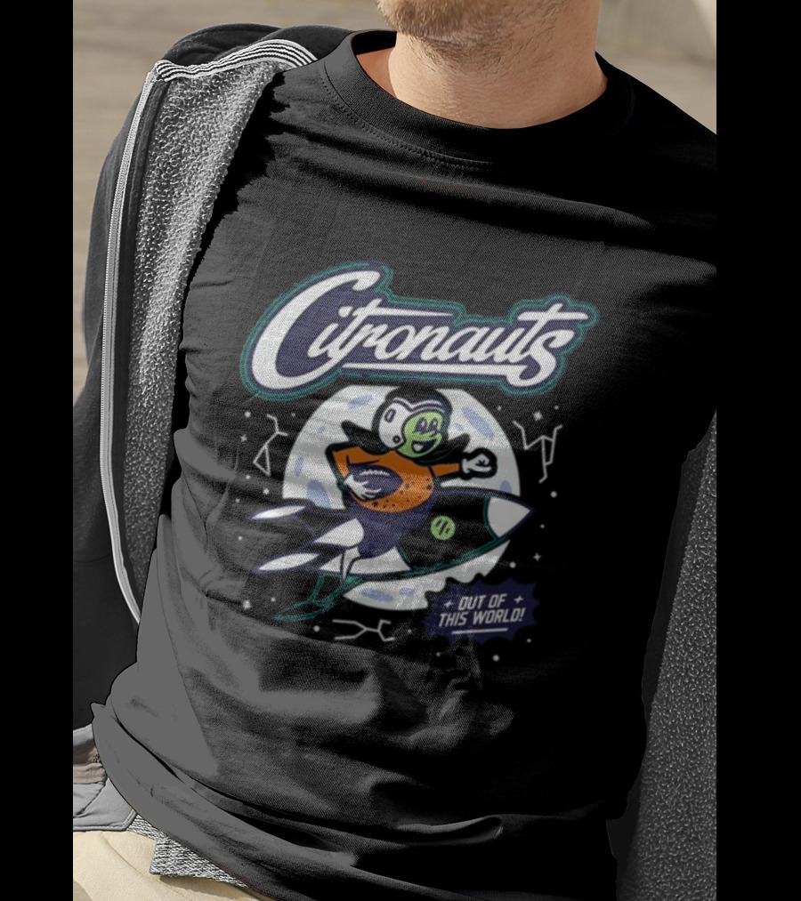 Citronauts Out Of This World Football Space Adventure Eric Desalvo T-Shirt