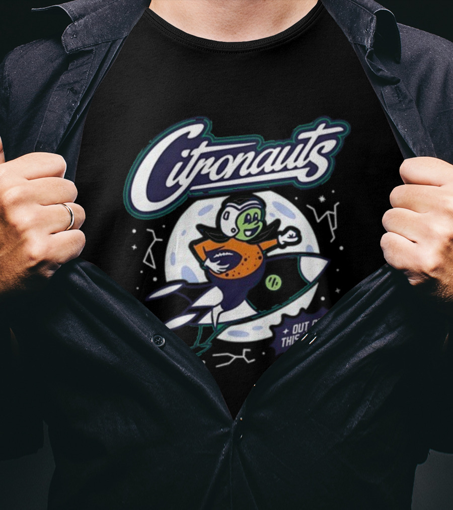 Citronauts Out Of This World Football Space Adventure Eric Desalvo T-Shirt