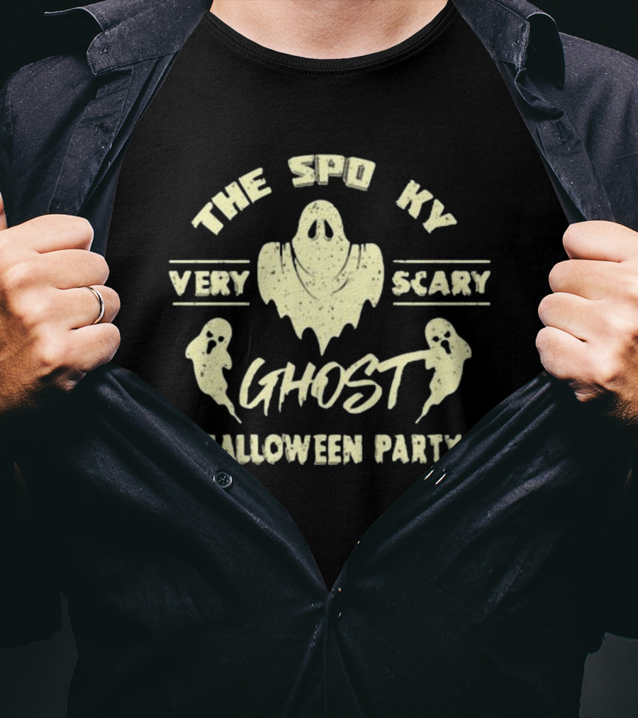The Spooky Very Scary Ghost Halloween Party T-Shirt