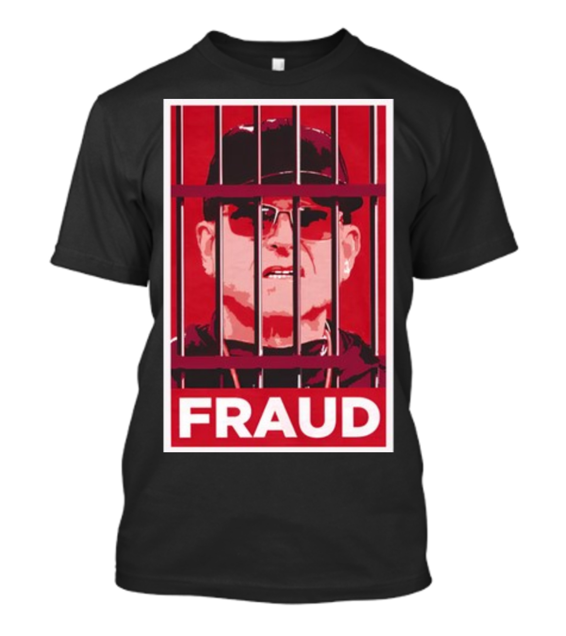 Nebraska Fraud Bars Red T-Shirt