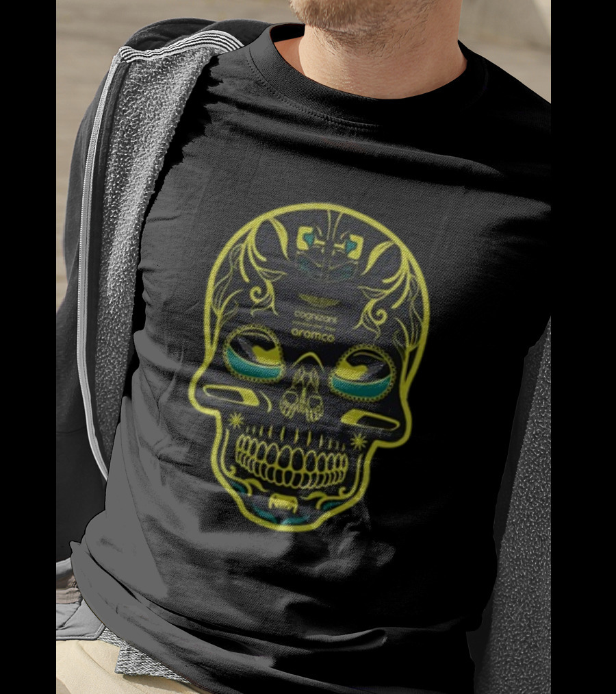 Aston Martin F1 Team Cognizant Aramco Mexico GP Sugar Skull T-Shirt