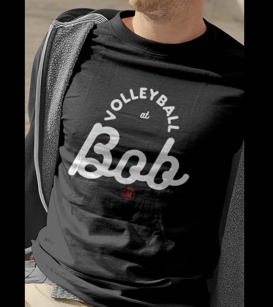 Volleyball At The Bob Nebraska State Silhouette With Bbbprinting T-Shirt