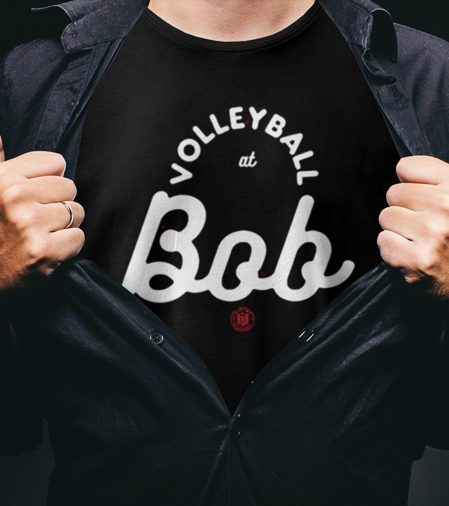 Volleyball At The Bob Nebraska State Silhouette With Bbbprinting T-Shirt