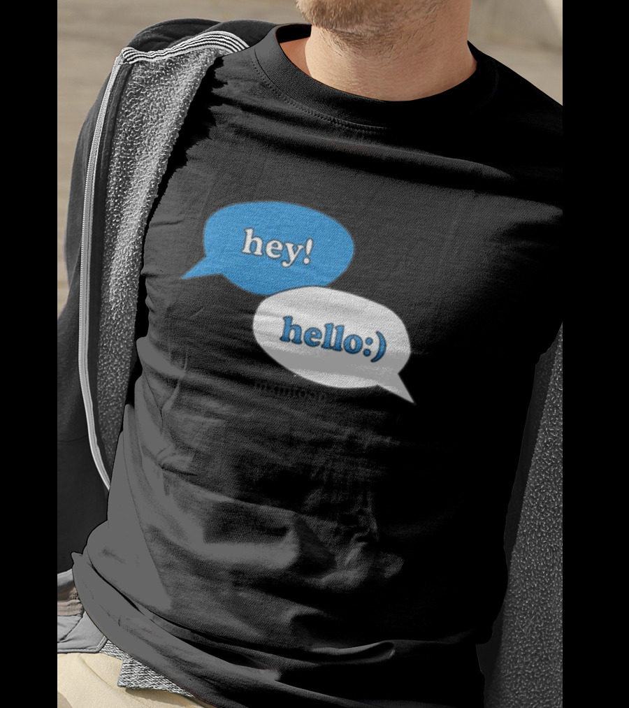 Hey Hello:) Mxmtoon Speech Bubbles T-Shirt