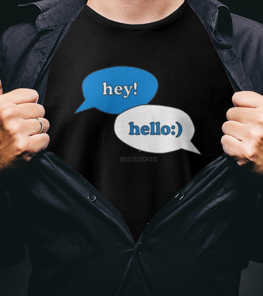 Hey Hello:) Mxmtoon Speech Bubbles T-Shirt
