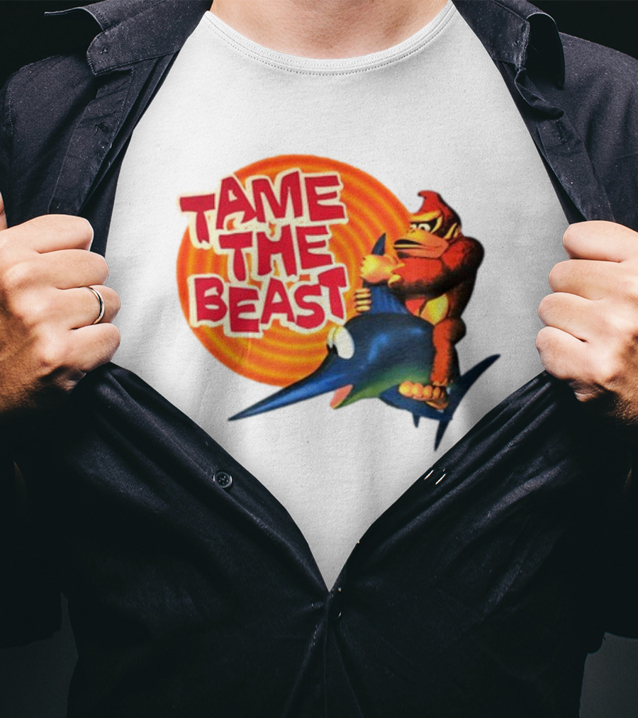 Donkey Kong Country SNES Tame The Beast Promo T-Shirt